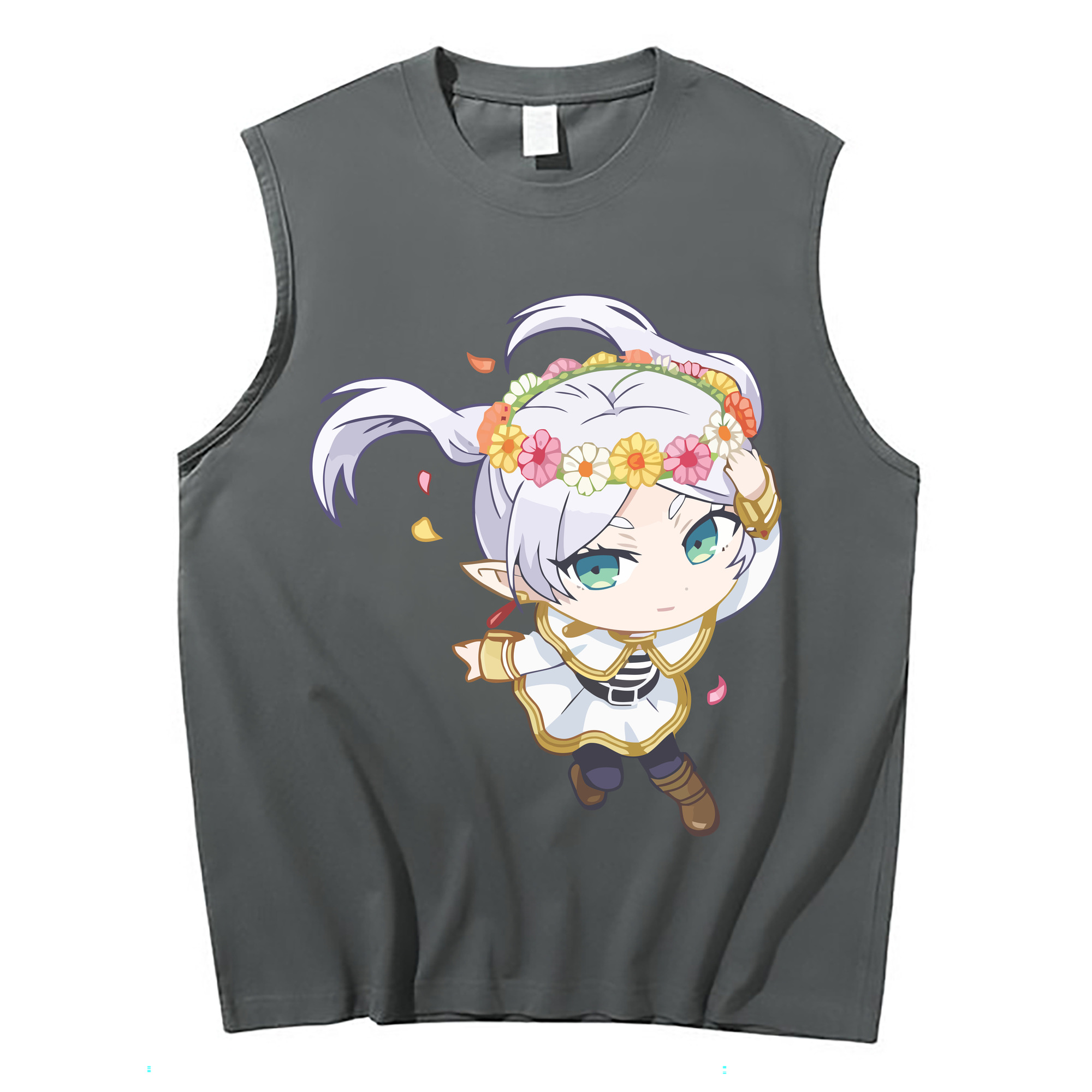 （画像用） 葬送のフリーレン Frieren コットン100％タンクトップ（フロントプリント）